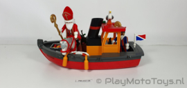 Playmobil 5206 - De Stoomboot van Sinterklaas, gebruikt.