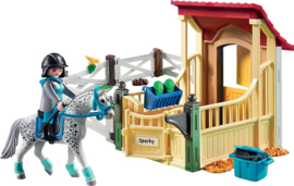 Playmobil 6935 - Appaloosa met paardenbox