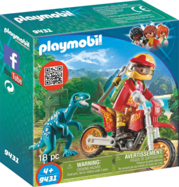 Playmobil 9431 - Motorcrosser met Raptor