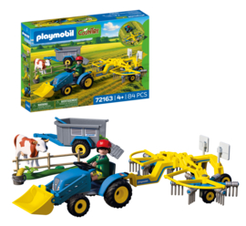 Playmobil 72163 - Kleine tractor met hooihark