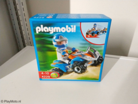 Playmobil 4229 - Blauwe Race quad met pullbackmotor