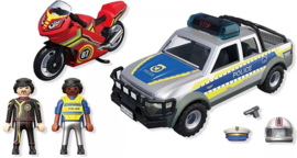 Playmobil 71875 - Achtervolging met politie-ophaaldienst (met zwaailichten en sirene)