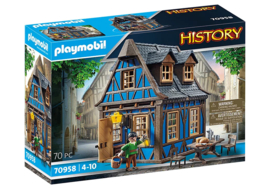 Playmobil 70958 - Middeleeuwse blauwe vakwerkhuis
