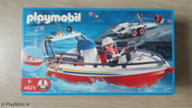 Playmobil 4823 - Brandweerboot met aanhanger MISB