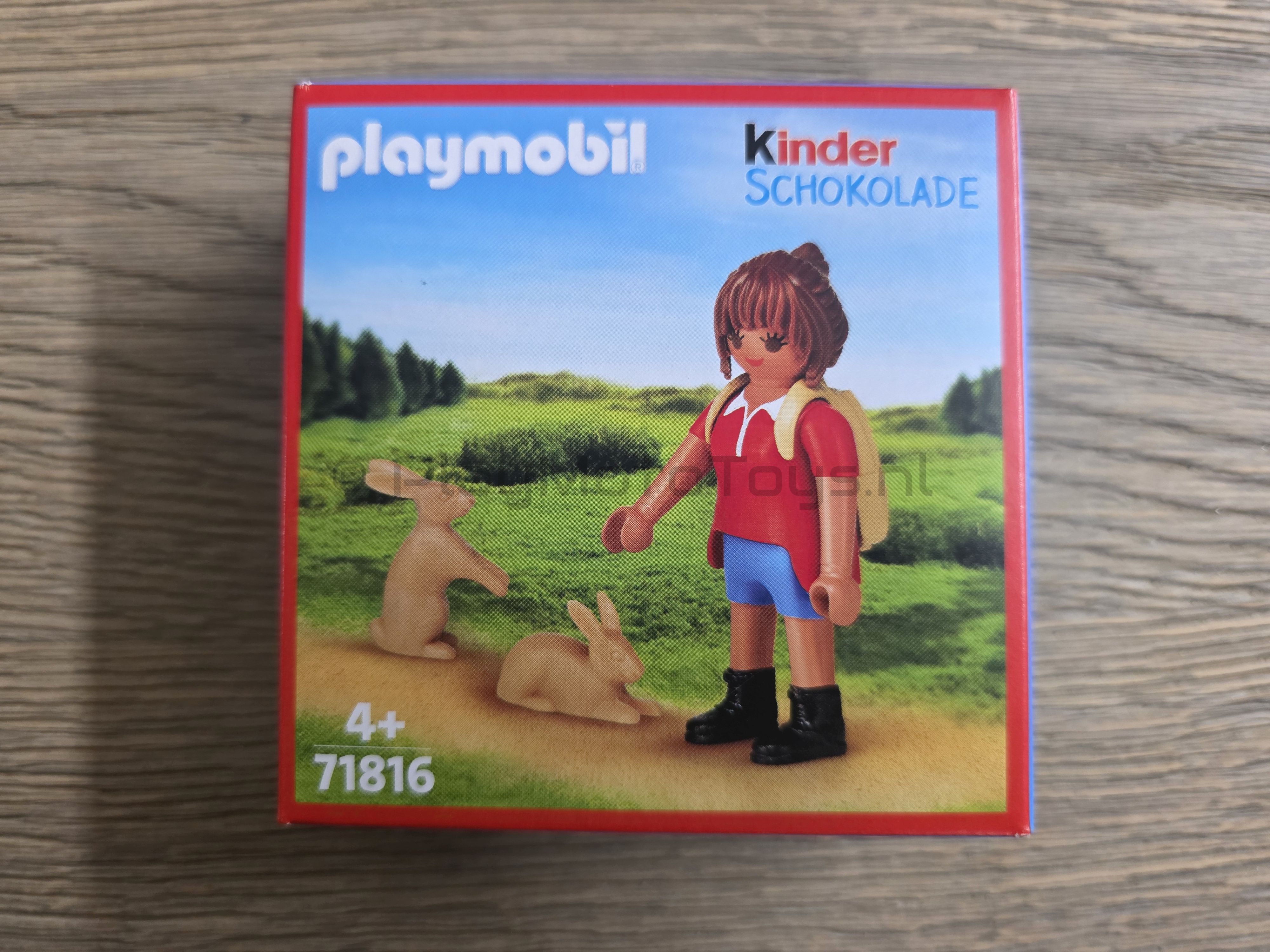 Playmobil 71816 - Kinder Schokolade Wandelaar met hazen - promo