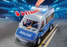 Playmobil 9236 - Politie interventiewagen met wegversperring met zwaailichten & sirene