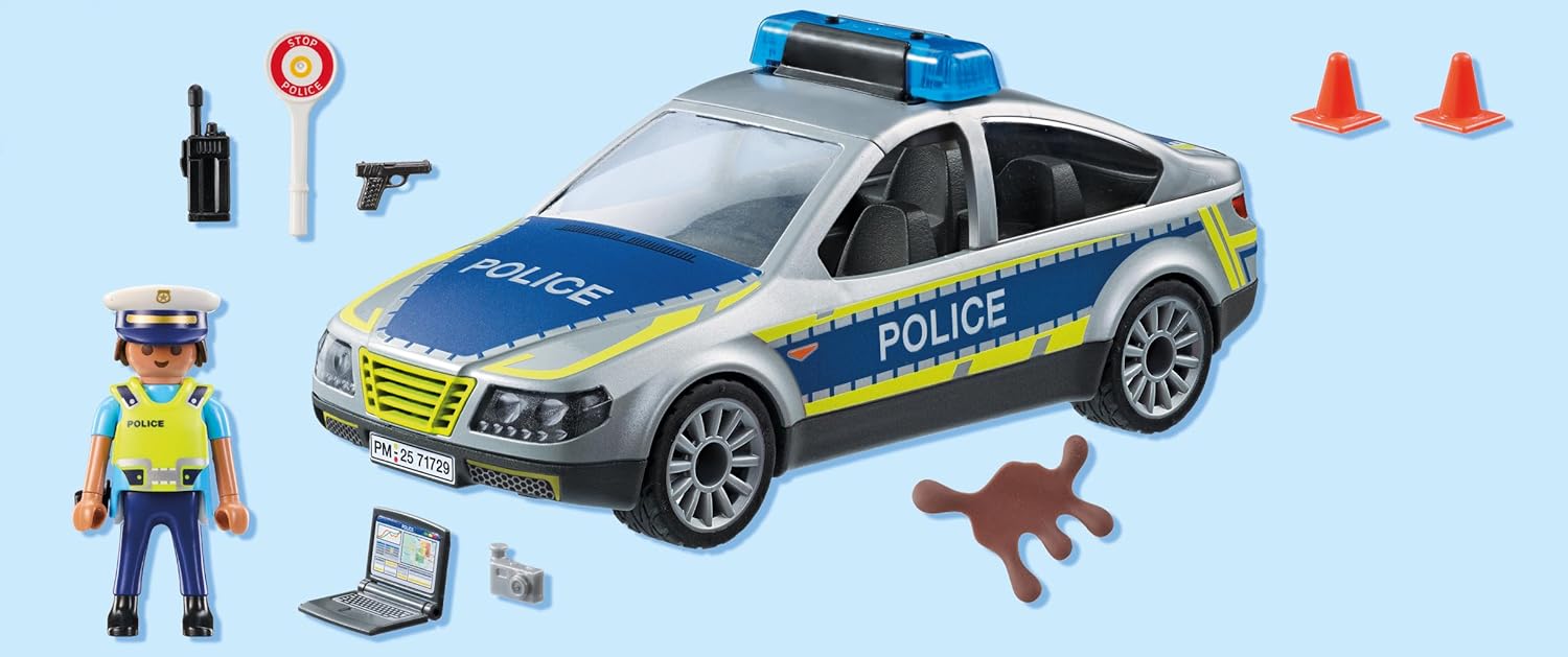 Playmobil 71729 - Politieauto met zwaailichten en sirene