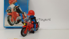 Playmobil 3565 - Racemotor, 2ehands, V1 - Outlinebox.