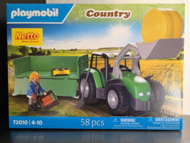 Playmobil 72010 - Tractor met aanhangwagen, NETTO PROMO