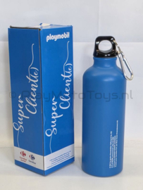 Playmobil 992065 - Aluminium drinkfles met musketonhaak. Carrefour PROMO