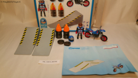 Playmobil 4416 - Crossmotor met springschans, 2ehands met doos