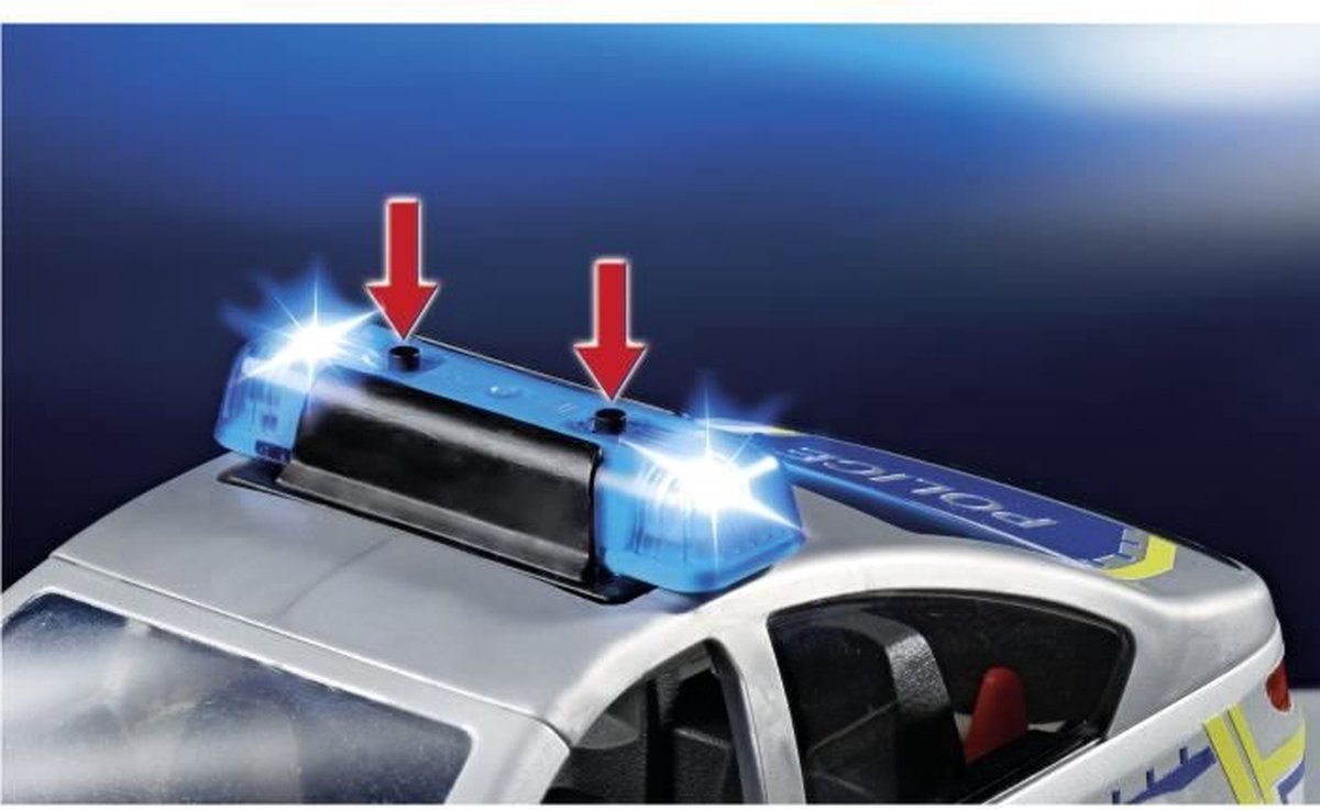 Playmobil 71729 - Politieauto met zwaailichten en sirene