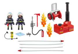 Playmobil 9468 - Brandweerteam met waterpomp