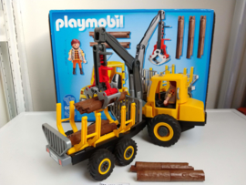 Playmobil 6813 - Houttransport met kraan, gebruikt in doos