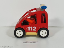 Playmobil 3177 - Brandweer Commandant met auto, 2ehands