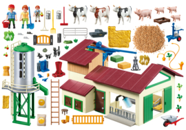 Playmobil 70132 - Boerderij met silo en dieren