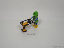 Playmobil 3271 - Bouwvakker met trilplaat, 2ehands