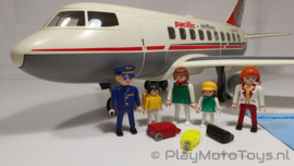 Playmobil 4310 - Passagiers en vrachtvliegtuig, gebruikt