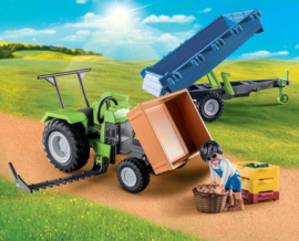 Playmobil 71249 - Tractor met aanhanger
