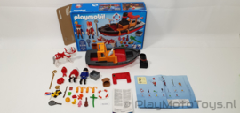 Playmobil 5206 - De Stoomboot van Sinterklaas, gebruikt met doos.