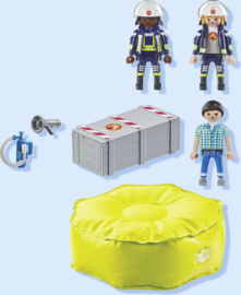 Playmobil 71465 - Brandweerlieden met luchtkussen
