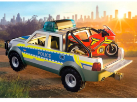 Playmobil 71875 - Achtervolging met politie-ophaaldienst (met zwaailichten en sirene)