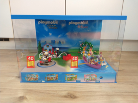 Playmobil 40 jarig jubileum grote winkel vitrine, met licht en draaiplateau ​(sets 5169 & 5456)