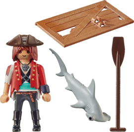 Playmobil 70598 - Special Plus Piraat met vlot en hamerhaai