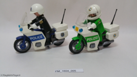 Playmobil 3983 + 3986 - Politiemotoren set, 2ehands.