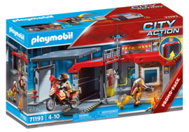 Playmobil 71193 - Meeneem Brandweer kazerne met brandweermotor