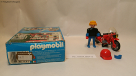 Playmobil 3565 - Racemotor, 2ehands, V1 - Outlinebox.