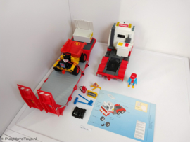 Playmobil 3935 Gigant Dieplader / Truck + 3756 Mini dumper SET, 2ehands