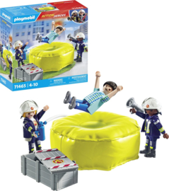 Playmobil 71465 - Brandweerlieden met luchtkussen