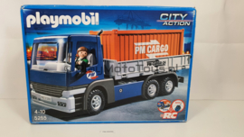 Playmobil 5255 - Cargo truck met container, 2ehands met doos