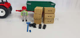 Playmobil 4496 - Tractor met aanhangwagen, 2ehands