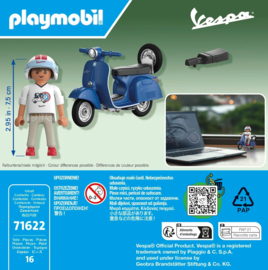 Playmobil 71622 - 1969 Vespa 150 Sprint Veloce, blauw