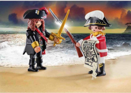 Playmobil 70273 - Duopack Piratenkapitein en Roodroksoldaat