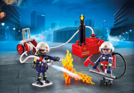 Playmobil 9468 - Brandweerteam met waterpomp