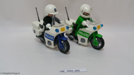 Playmobil 3983 + 3986 - Politiemotoren set, 2ehands.
