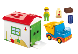 1.2.3. Playmobil 70184 - Werkman met sorteer-garage