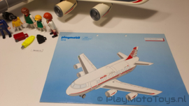 Playmobil 4310 - Passagiers en vrachtvliegtuig, gebruikt
