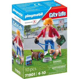 Playmobil 71901 - Kaufland Customer with puppies - promo