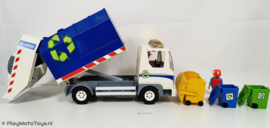 Playmobil 4129 - Vuilniswagen met werkend zwaailicht,  gebruikt.