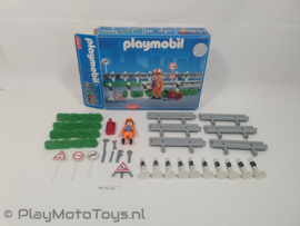 Playmobil 3257 - Wegwerker met geleiderails set, 2ehands