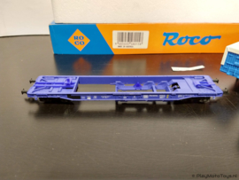 ROCO 48014 - RoRo wagon met Playmobil oplegger & Magirus terminal trekker
