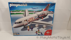 Playmobil 4310 - Passagiers en vrachtvliegtuig, gebruikt met doos