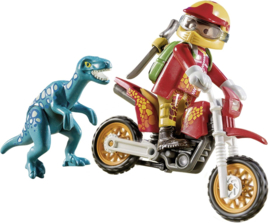 Playmobil 9431 - Motorcrosser met Raptor
