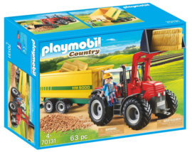 Playmobil 70131 - Grote tractor met aanhangwagen