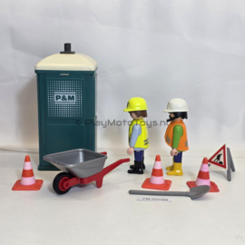Playmobil 3275 - Bouwvakkers met dixi, 2ehands