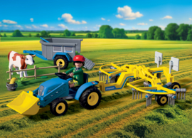 Playmobil 72163 - Kleine tractor met hooihark